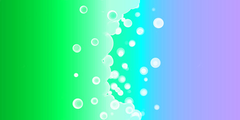 Green and Purple Paint Splatter Gradient Background