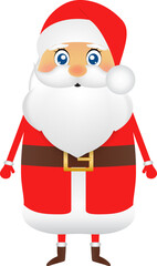Santa Claus for Christmas on a white background 