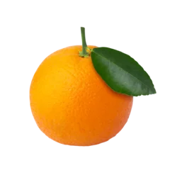 Foto op Plexiglas fresh orange fruit isolated on a transparent background © kaiskynet