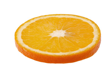 Orange fruit slice isolated on a transparent background