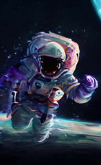 Obraz na płótnie Canvas astronaut in space