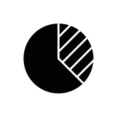 Pie chart vector icon symbol design