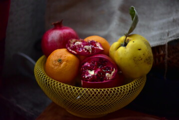 still life with fruits