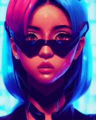 Cyber Heroine (AI Generative)