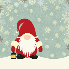 Greeting card with Santa Claus. - 541623778