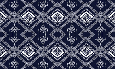 Geometric ethnic flower pattern for background,fabric,wrapping,clothing,wallpaper,Batik,carpet,embroidery style.	