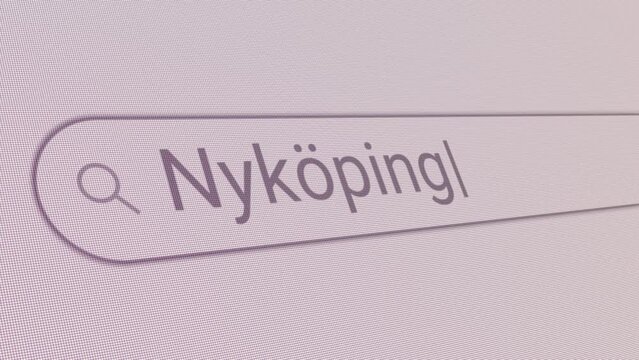 Search Bar Nykoping 
Close Up Single Line Typing Text Box Layout Web Database Browser Engine Concept