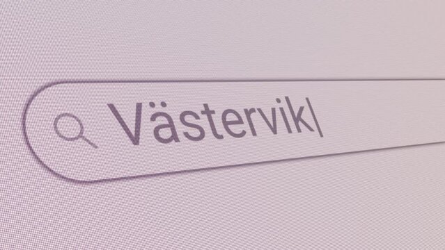 Search Bar Vastervik 
Close Up Single Line Typing Text Box Layout Web Database Browser Engine Concept
