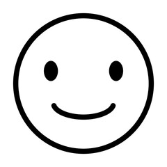 Simple Smile Icon. Fun. Vector.