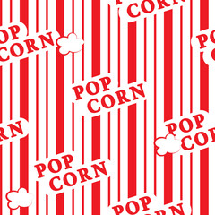 Popcorn box seamless pattern for package