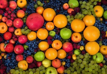 A beautiful fruit lined background