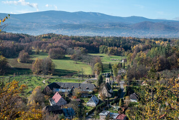 Mount Witosza in Staniszow village in the Karkonosze Mountains