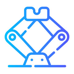 car jack gradient icon