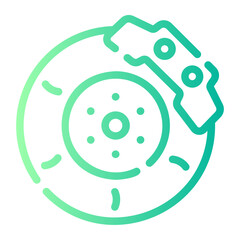 disc brake gradient icon