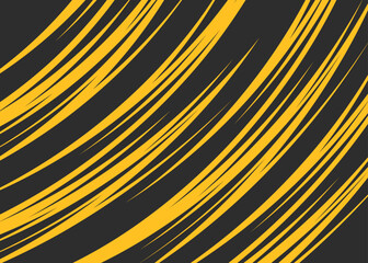 Abstract background with yellow curved spike line pattern