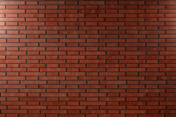 Red brick wall. Lighting from top left corner. Ad template background