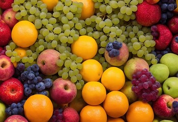 A beautiful fruit lined background