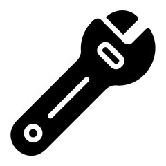 Wrench glyph icon
