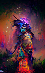 Fototapeta premium abstract samurai