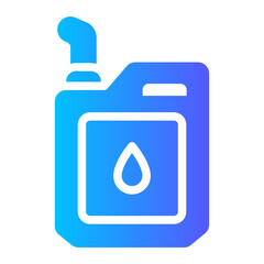 petrol can gradient icon