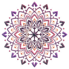 マンダラアート(ファンシー、立体的、赤紫)