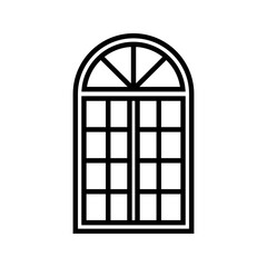 Window icon. sign for mobile concept and web design. vector illustration