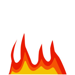 smoldering fire vector