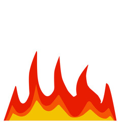 smoldering fire vector