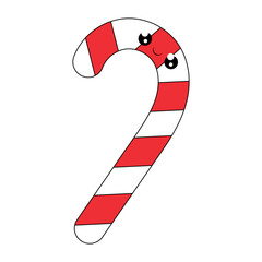 Christmas candy. On a white isolated background