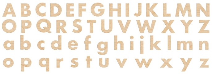 Wooden Alphabet