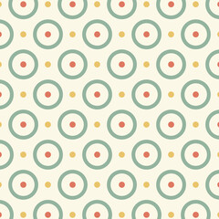 Seamless pattern in retro style. Abstract texture decorative 50`s, 60's, 70's style. Can be used for fabric, wallpaper, textile, wall decoration. Vector illustration