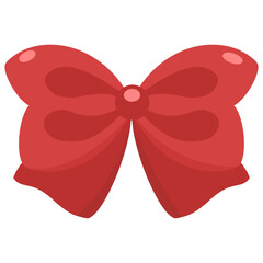 Red Ribbon Decorative Element