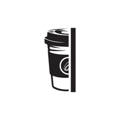 coffee cup icon. vector illustration logo
