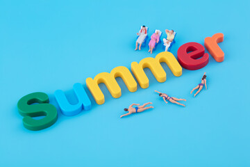 Fototapeta premium miniature photography summer leisure summer vacation life