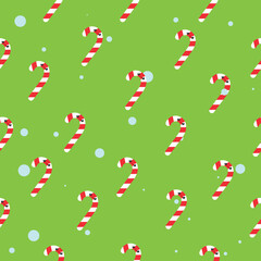 Simple Christmas seamless pattern with New Year elements.