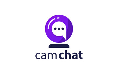 camera chat logo design templates