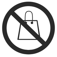 no bag sign, do not carrying bag sign, bag not allowed icon