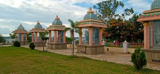 Fototapeta premium SAGAR MATHA CHRUCH, NAGARJUNA SAGAR, TELAGANA 