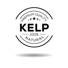 Creative (Kelp), Kelp label, vector illustration.