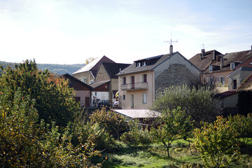An autumn scene in the French countryside