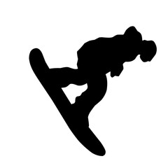 Snowboarder Man Silhouette