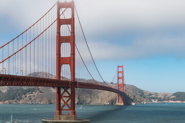 Golden Gate bridge in San Francisco bay