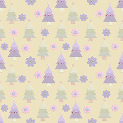 christmas seamless pattern background 