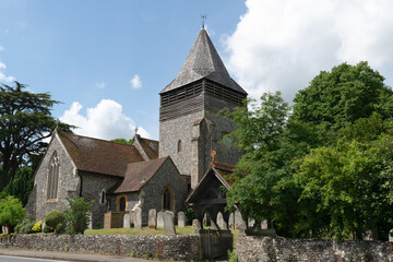A church in an english  village