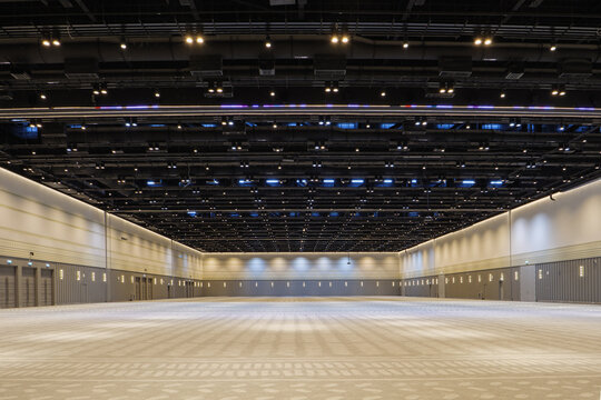 Bangkok, Thailand - September 04, 2022: Detail of the newly-built queen Sirikit National Convention Center, polyvalent event complex designed to be convention center, sports complex as well and concer