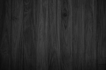Dark wood texture background. Vintage old black boards hardwood. Pattern wood grain material polished. Wooden floor detailed.
