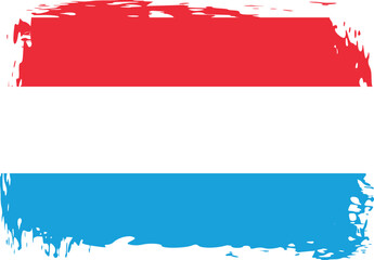 Grunge Luxembourg flag.flag of Luxembourg,banner vector illustration. Vector illustration eps10.