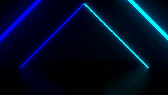 Flashing stick light animation video slow motion back and forth camera