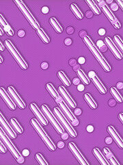 Pattern of colored geometric shapes for concept design. Trendy background. 3d rendering art. Digital illustration