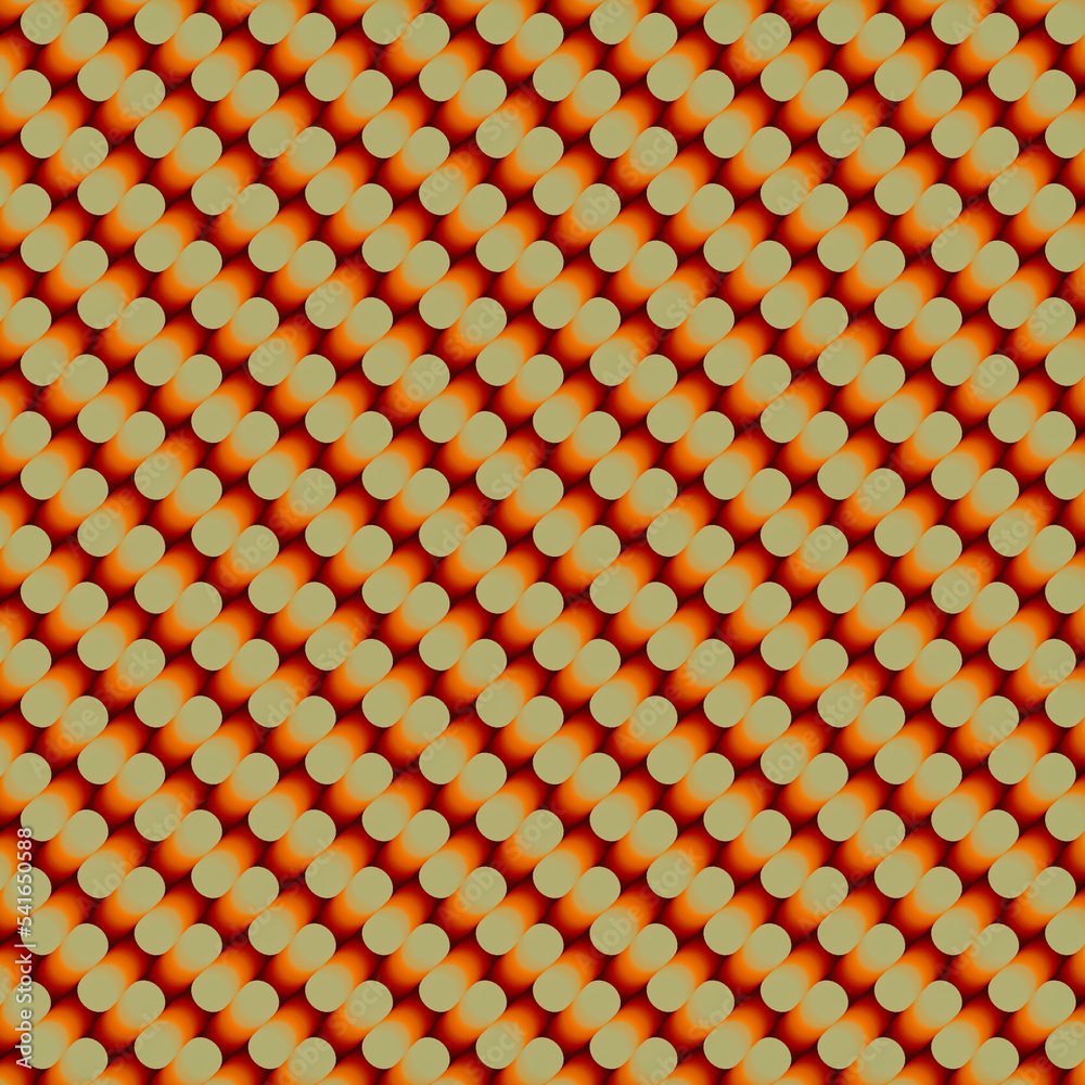 Poster Texture of cylinders with a trendy gradient. Geometric background. Design element. 3d rendering digital illustration